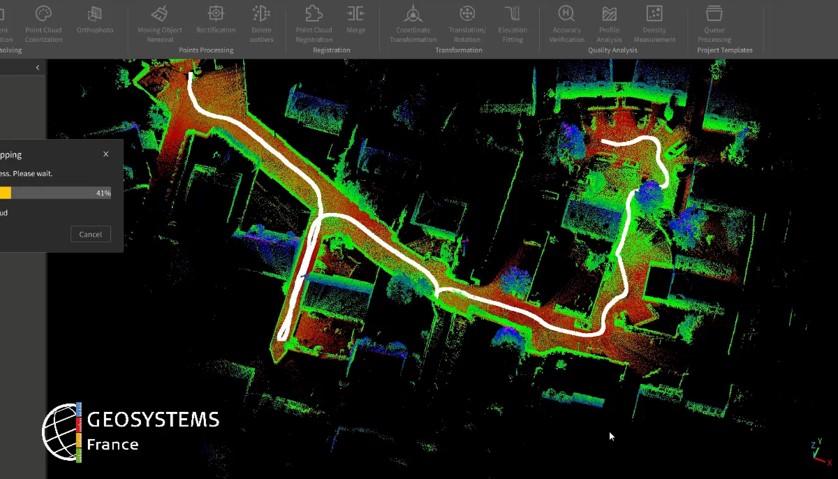 Trajectoire de scanner LiDAR SLAM