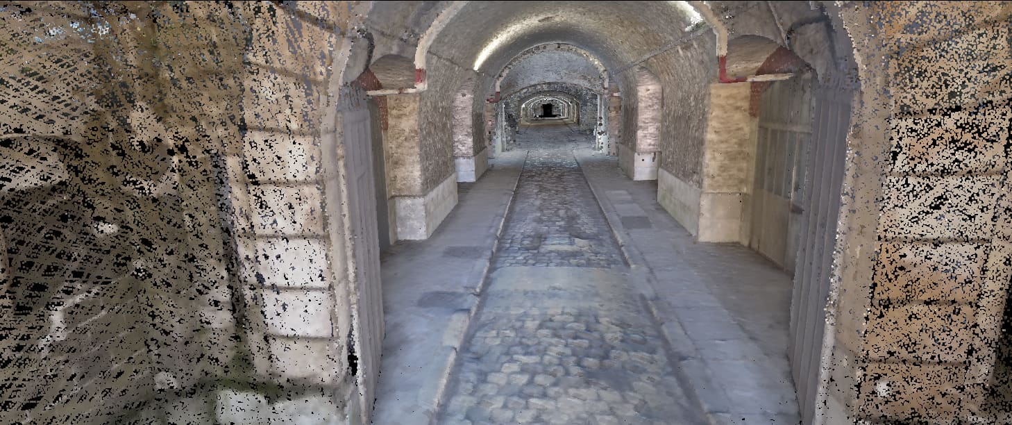 Scan entrée du fort au scanner SLAM CHCNAV RS10