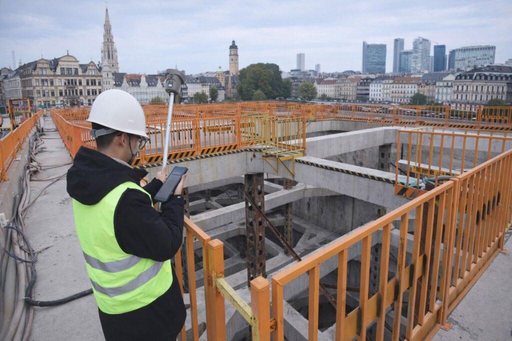 Utilisation d'un scanner SLAM GNSS pour du levé topographique